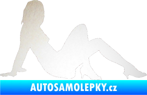 Samolepka Erotická žena 028 pravá odrazková reflexní bílá