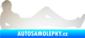 Samolepka Erotická žena 045 pravá odrazková reflexní bílá
