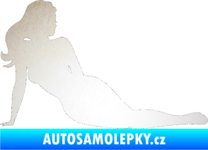 Samolepka Erotická žena 051 pravá odrazková reflexní bílá