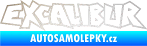 Samolepka Excalibur obrys odrazková reflexní bílá