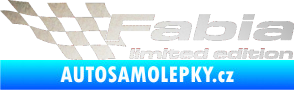 Samolepka Fabia limited edition levá odrazková reflexní bílá