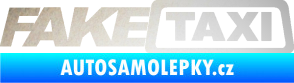 Samolepka Fake taxi nápis odrazková reflexní bílá