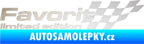 Samolepka Favorit limited edition pravá odrazková reflexní bílá