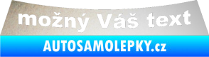 Samolepka Fiat 127 - přední odrazková reflexní bílá