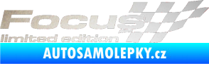Samolepka Focus limited edition pravá odrazková reflexní bílá