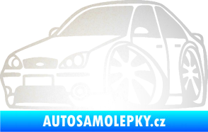 Samolepka Ford Mondeo karikatura levá odrazková reflexní bílá