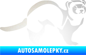 Samolepka Fretka 002 pravá odrazková reflexní bílá