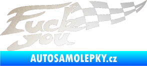 Samolepka Fuck you odrazková reflexní bílá