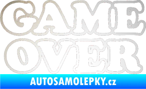 Samolepka Game over nad sebou 001 odrazková reflexní bílá