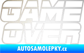 Samolepka Game over nad sebou 002 odrazková reflexní bílá