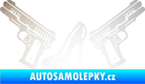 Samolepka Girl mafia 002 levá odrazková reflexní bílá