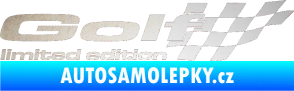 Samolepka Golf limited edition pravá odrazková reflexní bílá