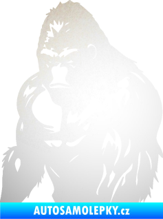 Samolepka Gorila 004 levá odrazková reflexní bílá