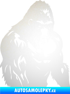Samolepka Gorila 004 pravá odrazková reflexní bílá