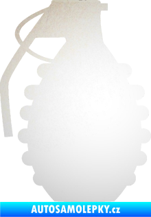 Samolepka Granát 002 levá odrazková reflexní bílá