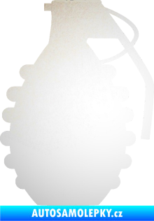 Samolepka Granát 002 pravá odrazková reflexní bílá
