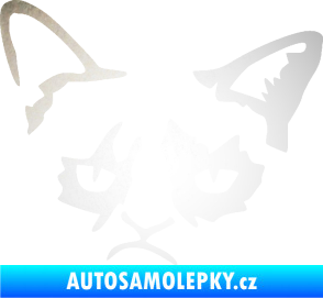Samolepka Grumpy cat 001 levá odrazková reflexní bílá