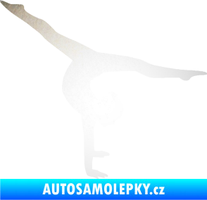 Samolepka Gymnastka 005 pravá odrazková reflexní bílá