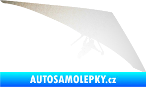 Samolepka Hang Glider 001 pravá rogalo odrazková reflexní bílá