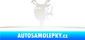 Samolepka Helikoptéra model 001 levá odrazková reflexní bílá