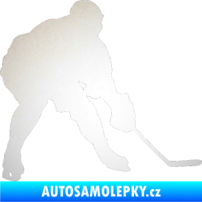 Samolepka Hokejista 016 pravá odrazková reflexní bílá