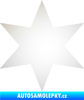 Samolepka Hvězda 002 odrazková reflexní bílá