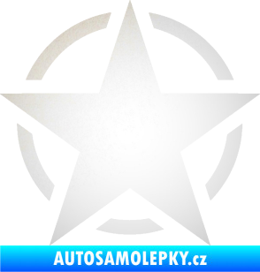 Samolepka Hvězda US Army 001 odrazková reflexní bílá
