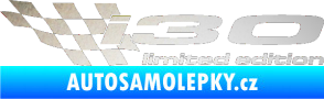 Samolepka i30 limited edition levá odrazková reflexní bílá