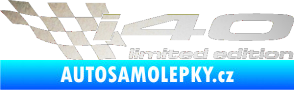 Samolepka i40 limited edition levá odrazková reflexní bílá