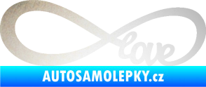 Samolepka Infinity 004 love odrazková reflexní bílá