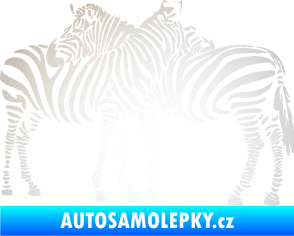 Samolepka Interiér 019 levá zebry odrazková reflexní bílá