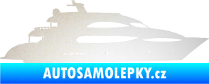 Samolepka Jachta 002 pravá odrazková reflexní bílá
