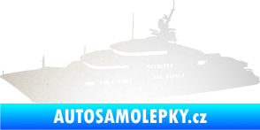 Samolepka Jachta 003 levá odrazková reflexní bílá