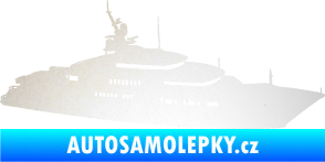 Samolepka Jachta 003 pravá odrazková reflexní bílá