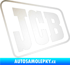 Samolepka JCB - jedna barva odrazková reflexní bílá