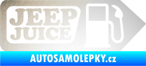 Samolepka Jeep juice symbol tankování odrazková reflexní bílá