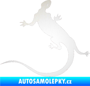 Samolepka Ještěrka 004 levá odrazková reflexní bílá