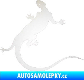 Samolepka Ještěrka 004 pravá odrazková reflexní bílá