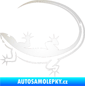 Samolepka Ještěrka 010 levá odrazková reflexní bílá