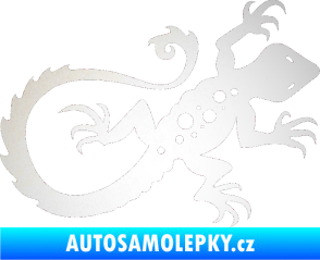 Samolepka Ještěrka 012 pravá odrazková reflexní bílá