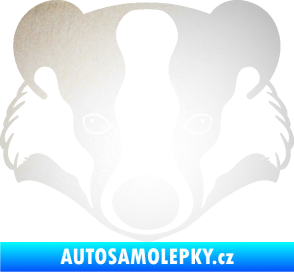 Samolepka Jezevec 001  odrazková reflexní bílá