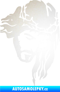 Samolepka Ježíš 003 pravá odrazková reflexní bílá
