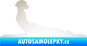 Samolepka Jóga 004 levá odrazková reflexní bílá