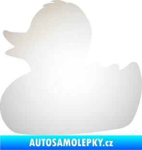Samolepka Kachnička 001 levá odrazková reflexní bílá