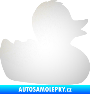 Samolepka Kachnička 001 pravá odrazková reflexní bílá