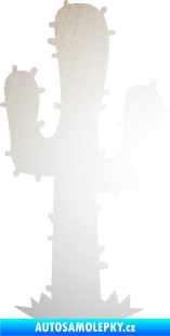 Samolepka Kaktus 001 pravá odrazková reflexní bílá