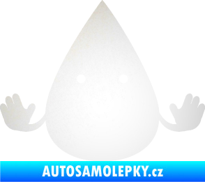 Samolepka Kapka 001 veselá odrazková reflexní bílá