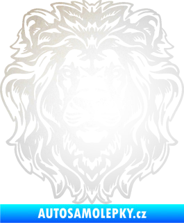 Samolepka Kapota 040 lví hlava odrazková reflexní bílá