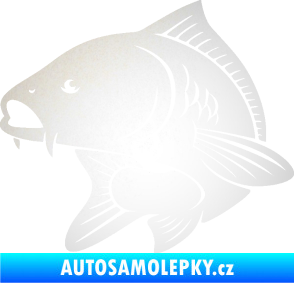 Samolepka Kapr 008 levá odrazková reflexní bílá