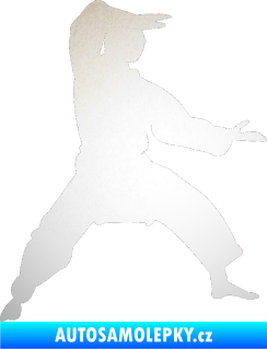 Samolepka Karate 006 pravá odrazková reflexní bílá